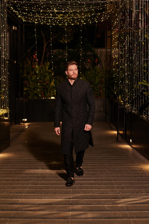 Jet Black Bandhgala